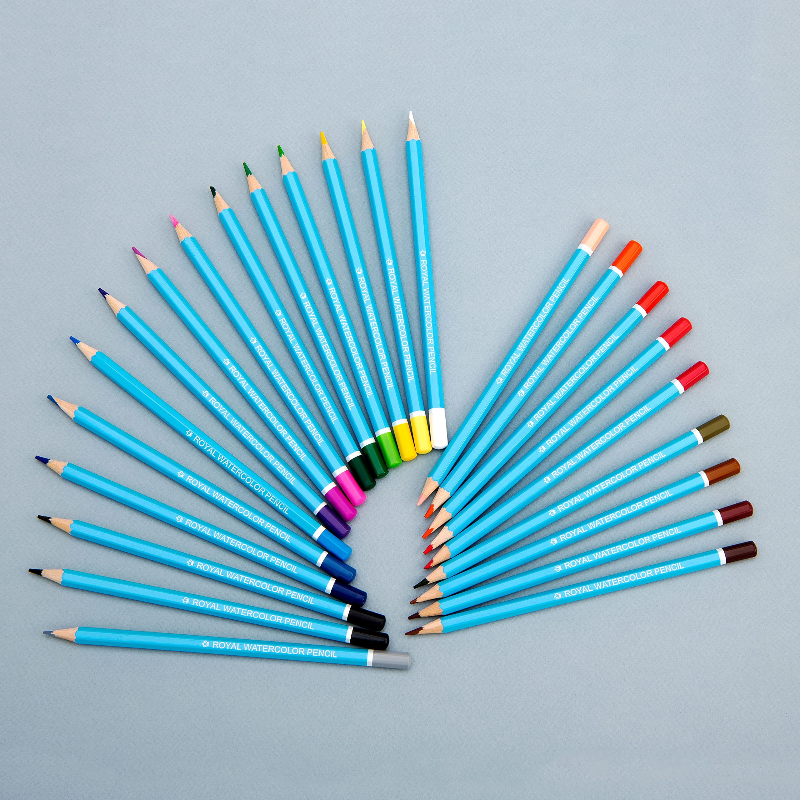 Royal & Langnickel 24-Piece Watercolor Pencils for Artists & Sketching