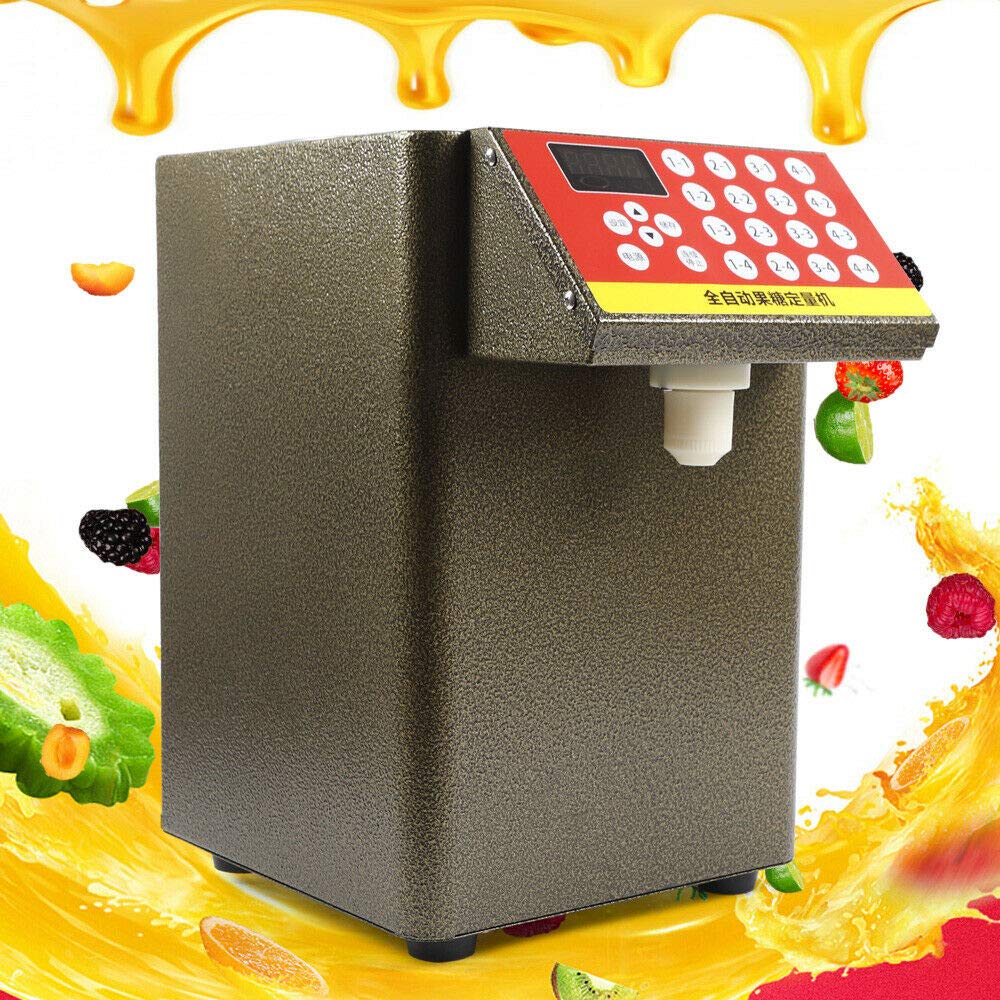 Automatic Fructose Dispenser 2.1 Gallon - Sugar Syrup Dispenser Machine 110V for Bubble Tea, Milk Tea & Soft Drinks | Commercial Drink Equipment for Cafes, Tea Shops & Dessert Stores