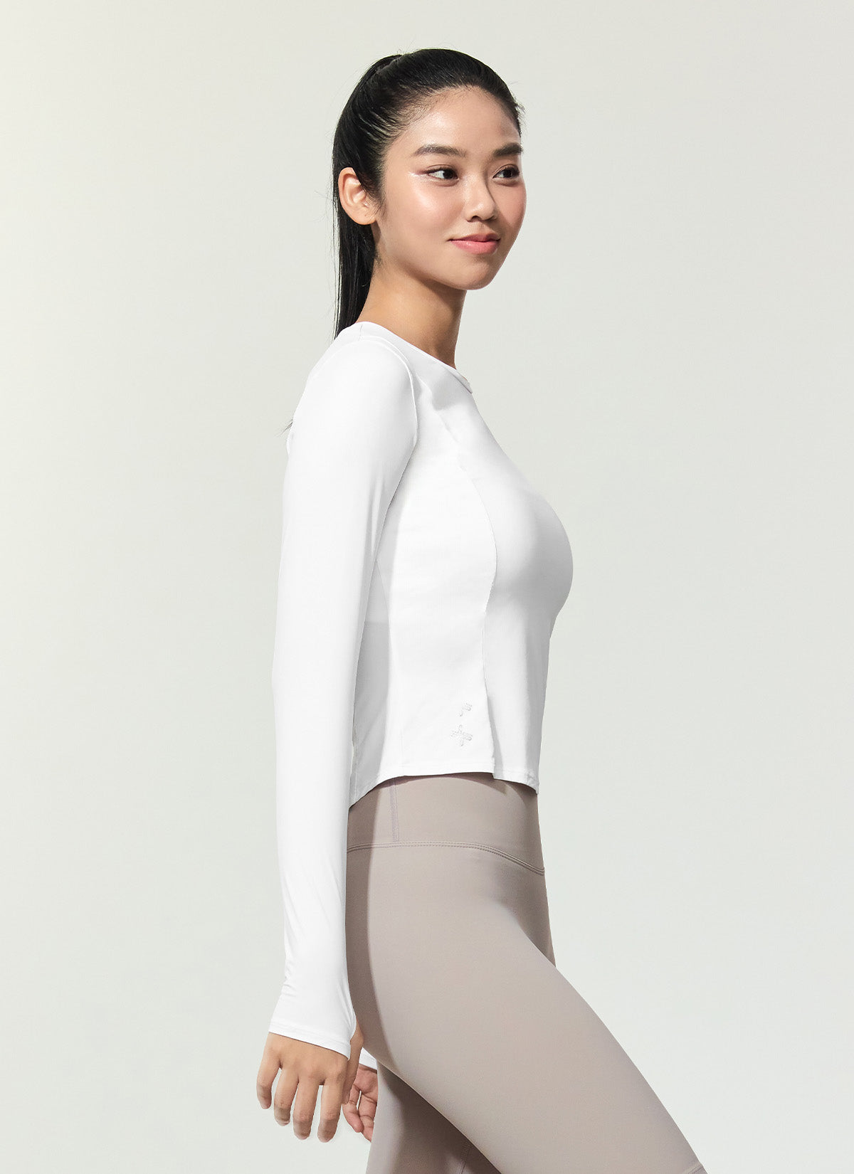 Breathable Cooling Princess Finger Hole Long Sleeve Shirt - Perfect for Yoga, Running & Outdoor Activities