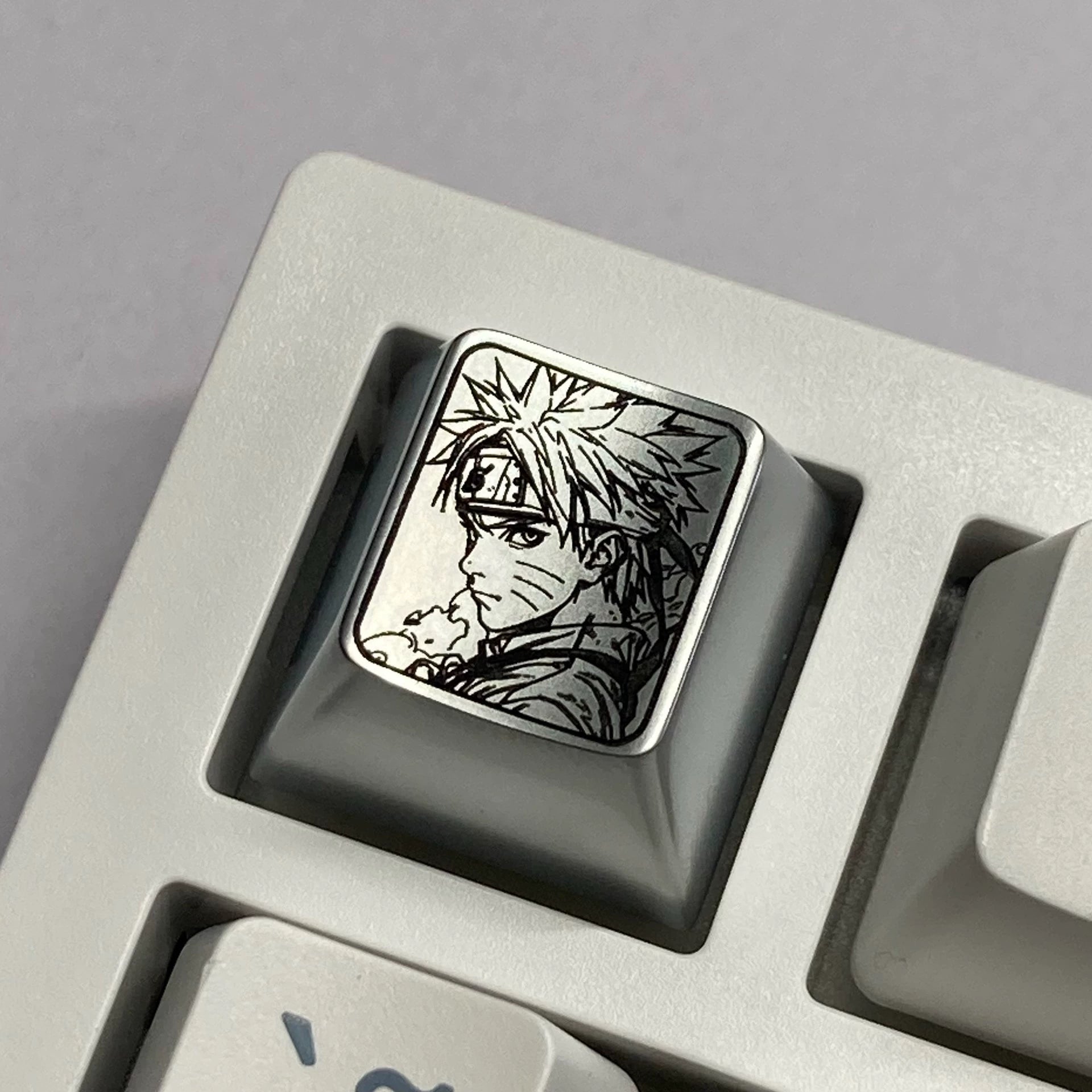 Premium Naruto Anime Zinc Alloy Carved Keycaps - Custom Metal Keycaps for Mechanical Keyboards - Great Value & Decorative Gaming Keycaps for PC, Laptop, and Office Setup