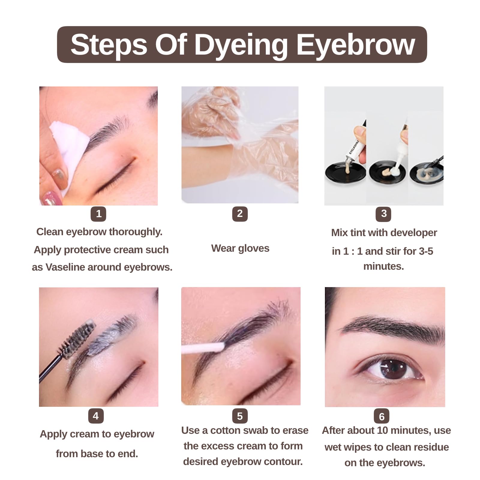 Professional Eyelash & Brow Tinting Kit - Natural Black Dye for 6 Weeks Lasting Color | Safe, Easy to Use at Home or Salon (7ml) | Perfect for DIY Beauty & Professional Lash Treatments