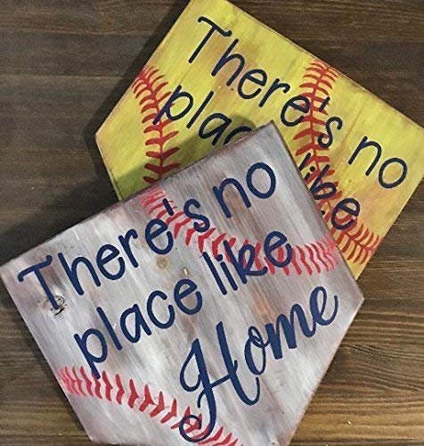 Custom Home Plate Sign for Baseball & Softball - Personalized Home Decor for Sports Fans & Players - Perfect for Game Room, Man Cave, or Backyard Decor