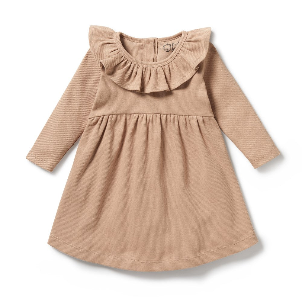 Fawn Organic Cotton Ruffle Dress for Women - Boho Chic Summer Dress for Casual Wear, Beach Outings, and Special Occasions