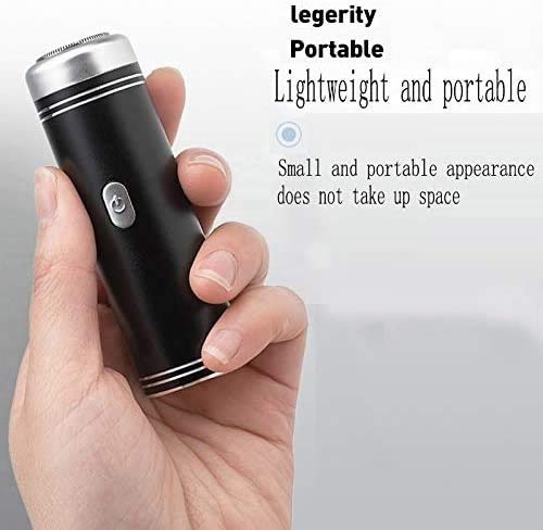 KouRy Men's Electric Shaver - USB Rechargeable Waterproof Beard Trimmer for Men, IPX5 Waterproof, Portable Cordless Shaver for Travel, Home & Gym Use - Perfect Gift for Dad & Husband (Black)