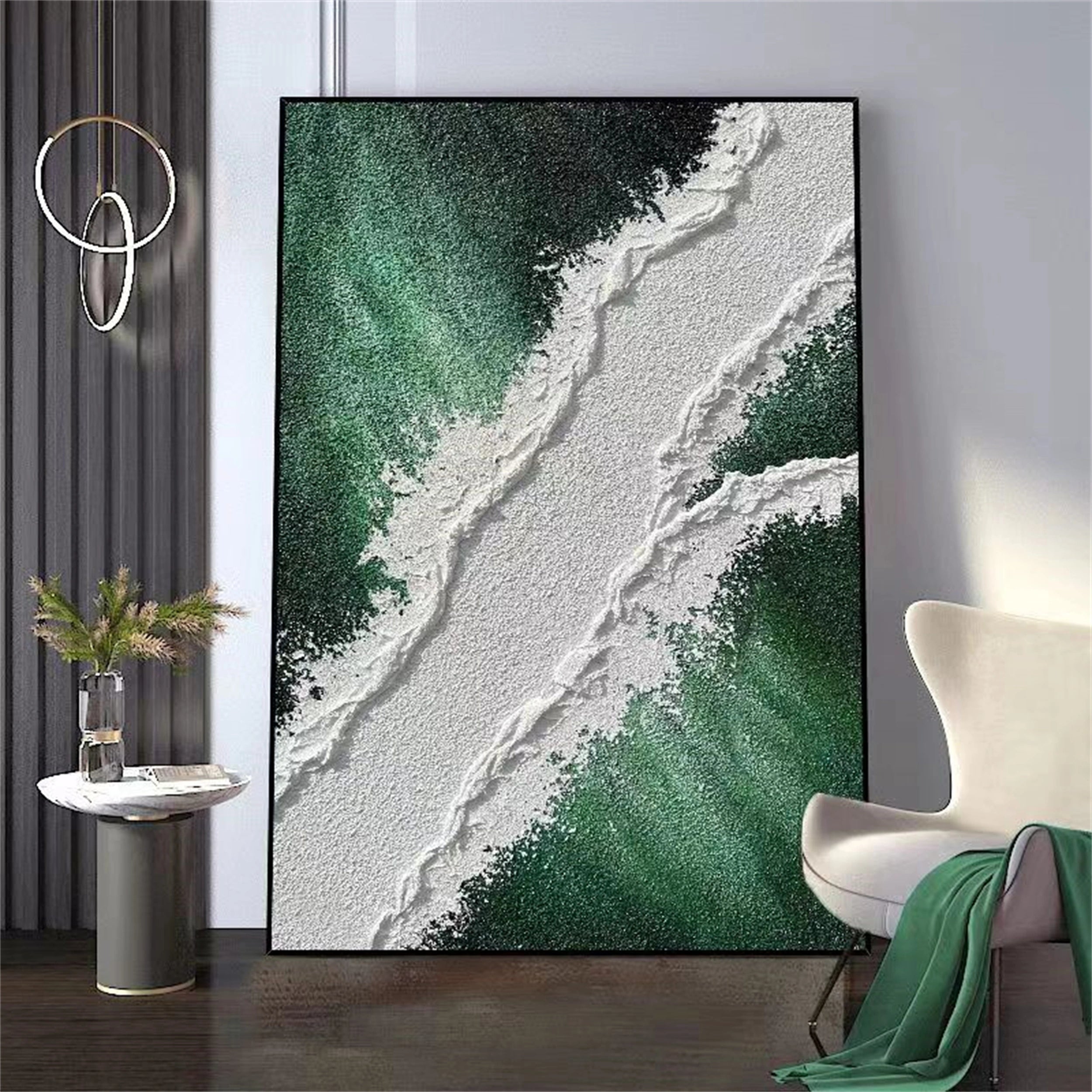 Ocean and Sky Painting #OS 045 - Handmade Canvas Wall Art for Home & Office Decor - Perfect for Living Room, Bedroom or Gift
