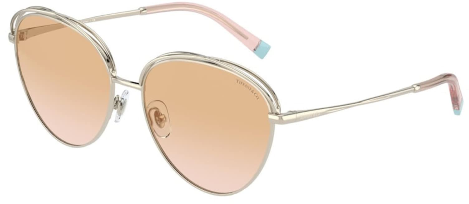 Tiffany TF 3075 61562D Sunglasses - Pale Gold Frame & UV Protection - Perfect for Beach, Driving & Outdoor Activities