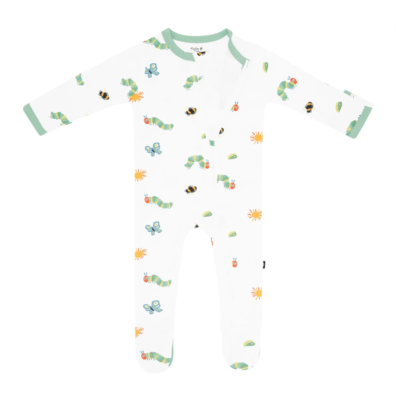 Zippered Footie Pajamas - The Very Hungry Caterpillar & Friends Baby Sleepwear | Cozy Infant One-Piece for Bedtime & Nursery