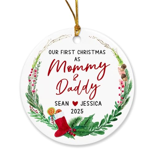Our Firt Christmas as Mommy & Daddy Ornament
