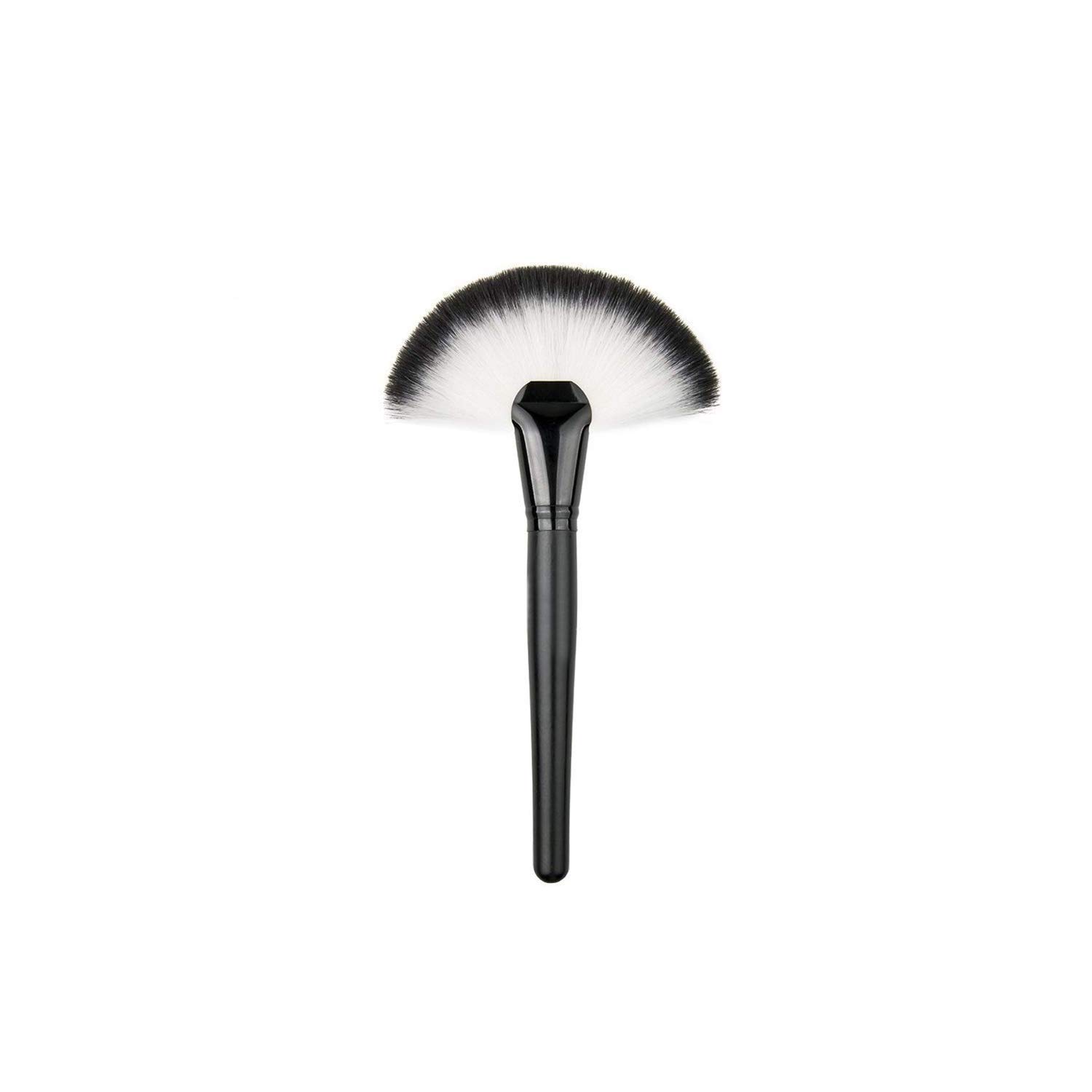 Angelie Beauty Professional Slim Fan Brush for Makeup - Blush, Face Contour & Foundation Application | Perfect for Airbrush, Powder & Liquid Cosmetics | Ideal for Professional Makeup Artists & Home Beauty Routines