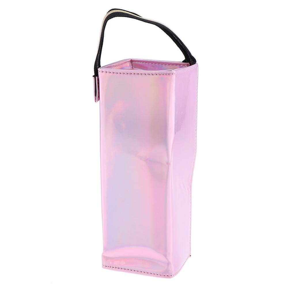 Losa Specular Waterproof Makeup Bag Travel Organizer - Pink Zippered Cosmetic Case for Women, Perfect for Travel, Gym, and Daily Essentials Storage