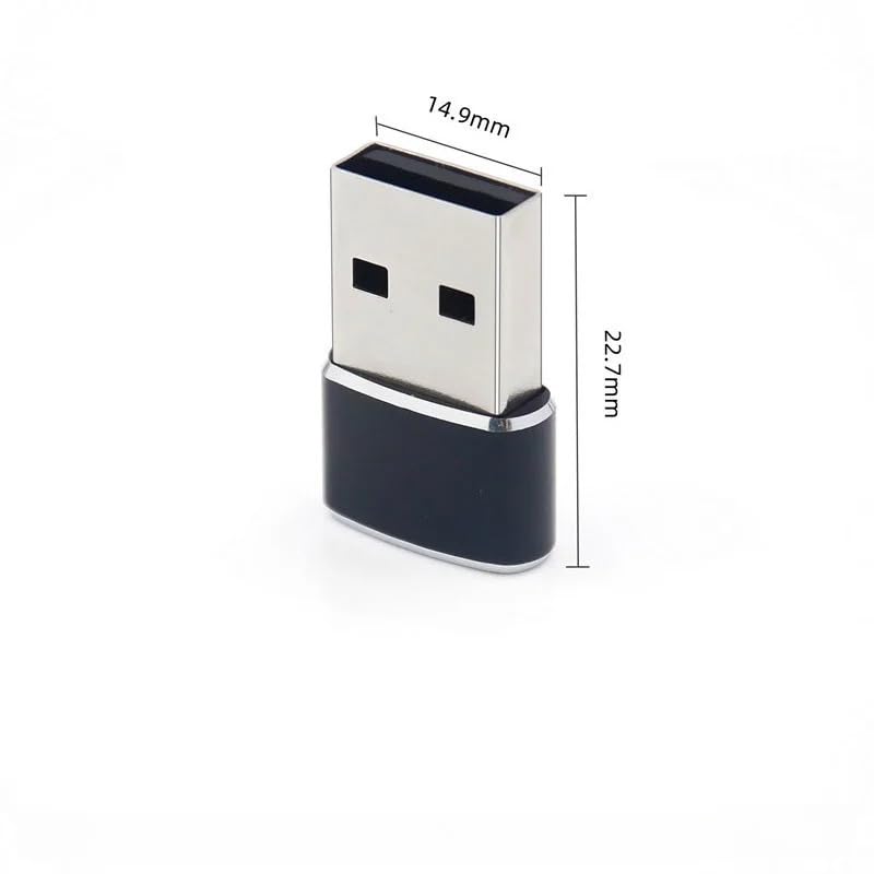 USB A to Type C Cable Adapter (3 Pack) - Fast Charging & Data Sync for Smartphones, Tablets, Laptops - Perfect for Home, Office & Travel Use