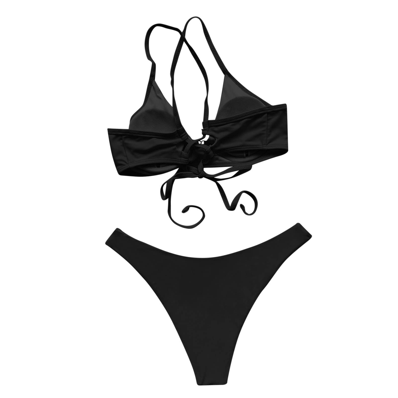 Women's Two Piece Swimsuits - Halter Sporty Bikini Set with Tummy Control, Plus Size Bathing Suits for Women | Beach, Pool & Vacation Swimwear