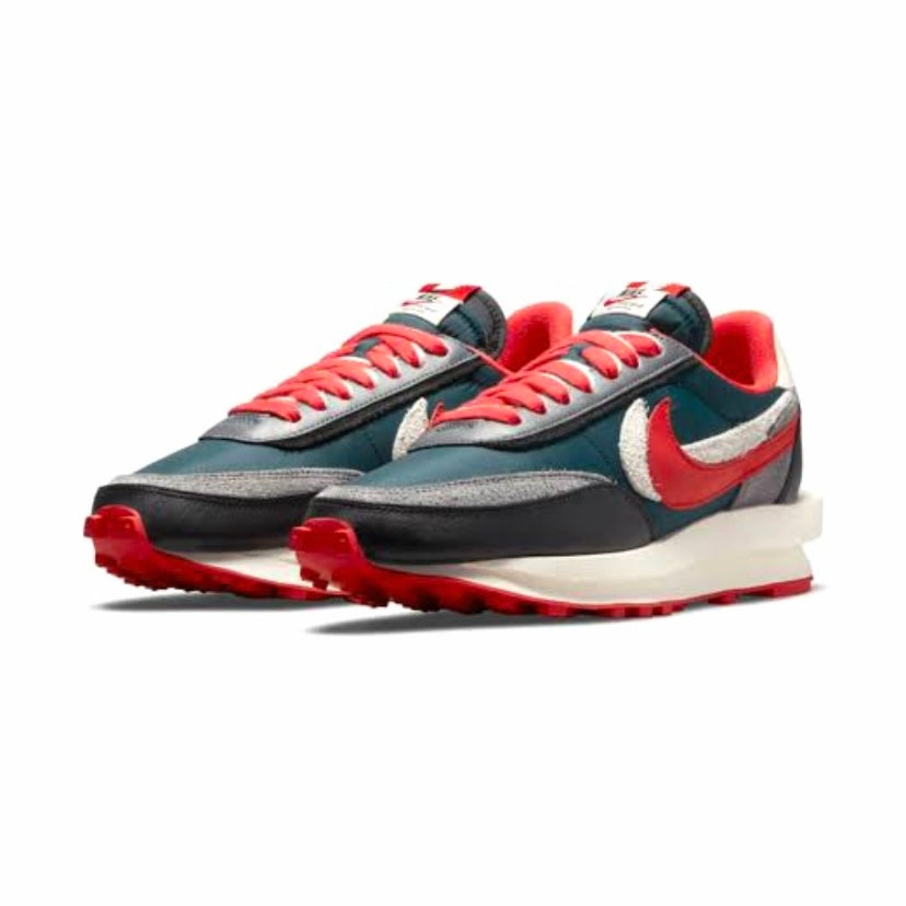 Nike x Sacai x Undercover LD Waffle Sneakers - Midnight Spruce & University Red Colorway | Limited Edition Running Shoes for Men & Women | Perfect for Streetwear & Casual Fashion
