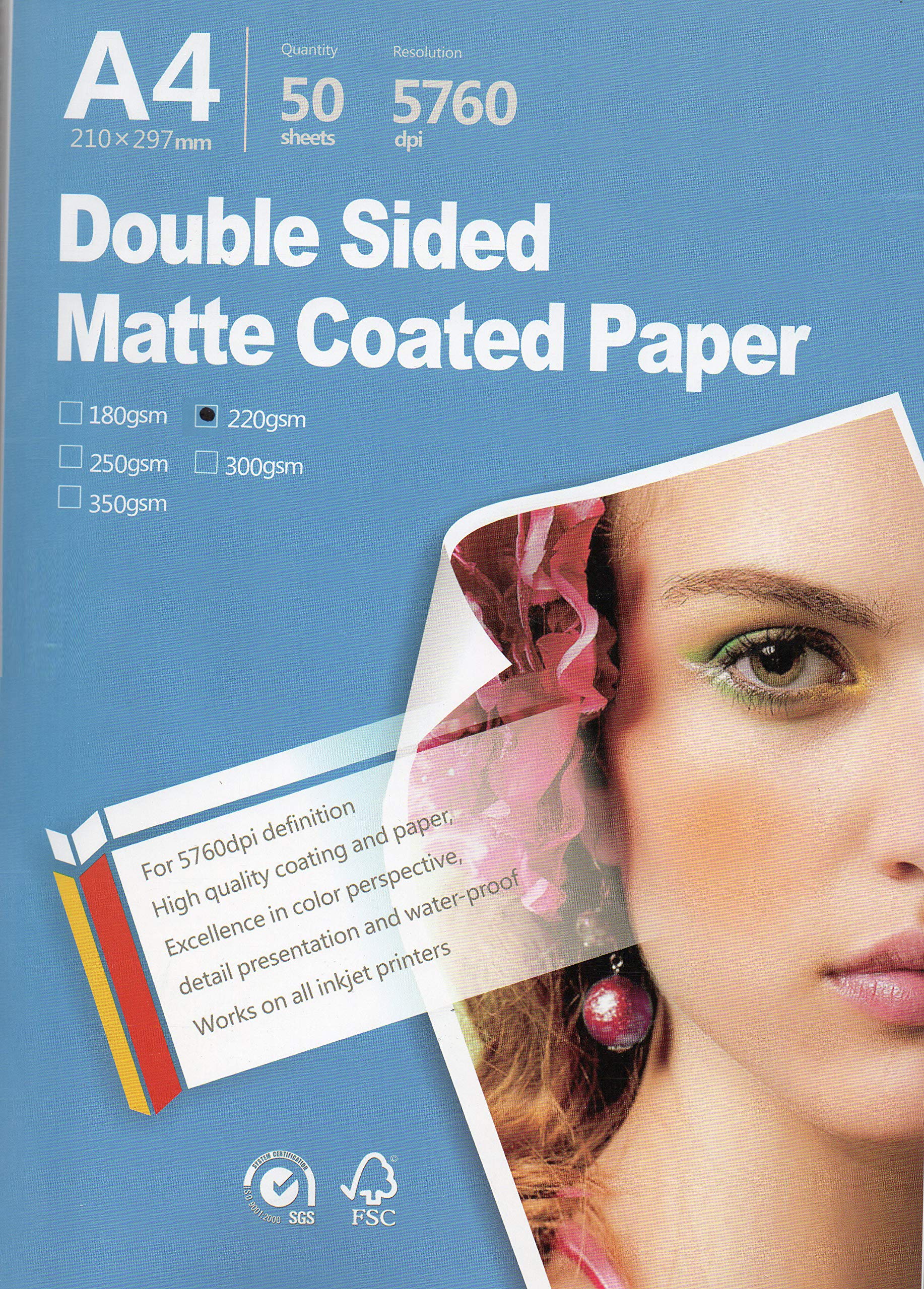 Premium Double-Sided Matte Inkjet Photo Paper 8.3