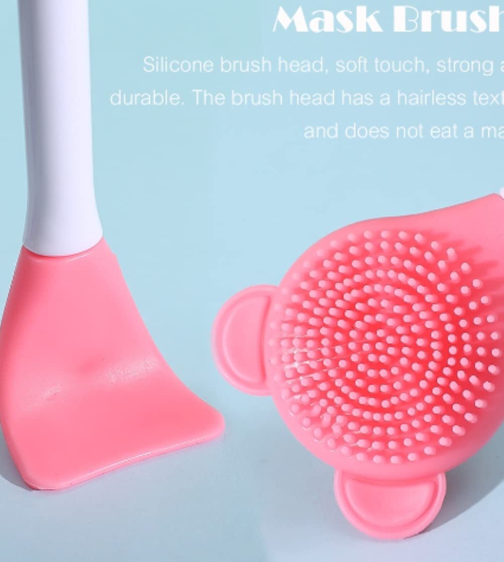 Feelhigh Multipurpose Silicone Face Scrubber & Exfoliating Brush - Gentle Facial Cleansing Tool for Blackheads & Dead Skin | Face Mask Applicator (Pack of 1) | Perfect for Daily Skincare & Spa Treatments