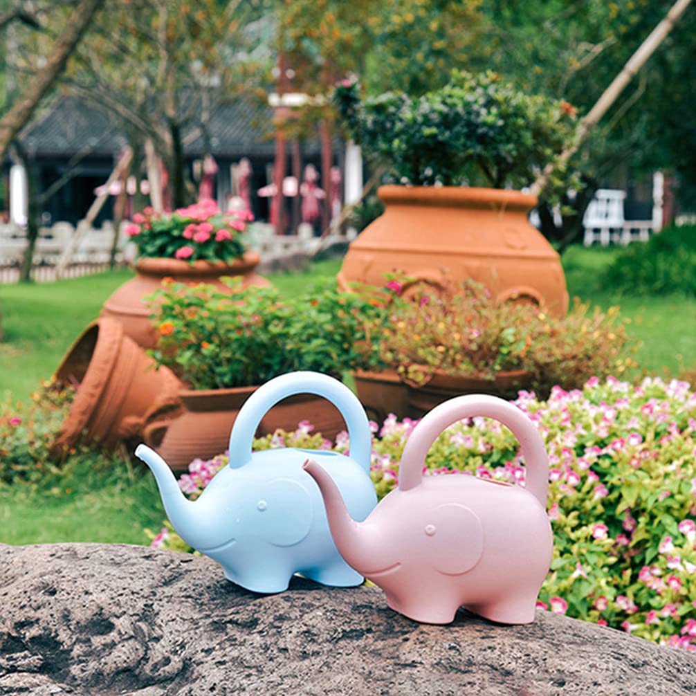 2-Pack Kids Watering Can Set - Durable Plastic Watering Pot for Children, Gardening Supplies for Outdoor & Indoor Plants - Perfect for Garden, Yard, and Home Plant Care (Blue & Green)
