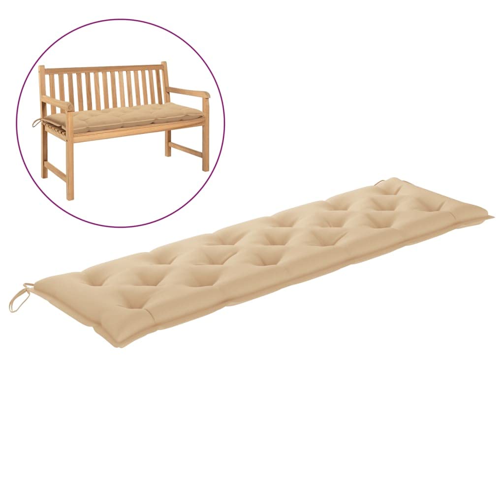 Premium Indoor/Outdoor Bench Cushion - Waterproof Garden Furniture Seat Cushion for Patio, Deck & Terrace - 70.9