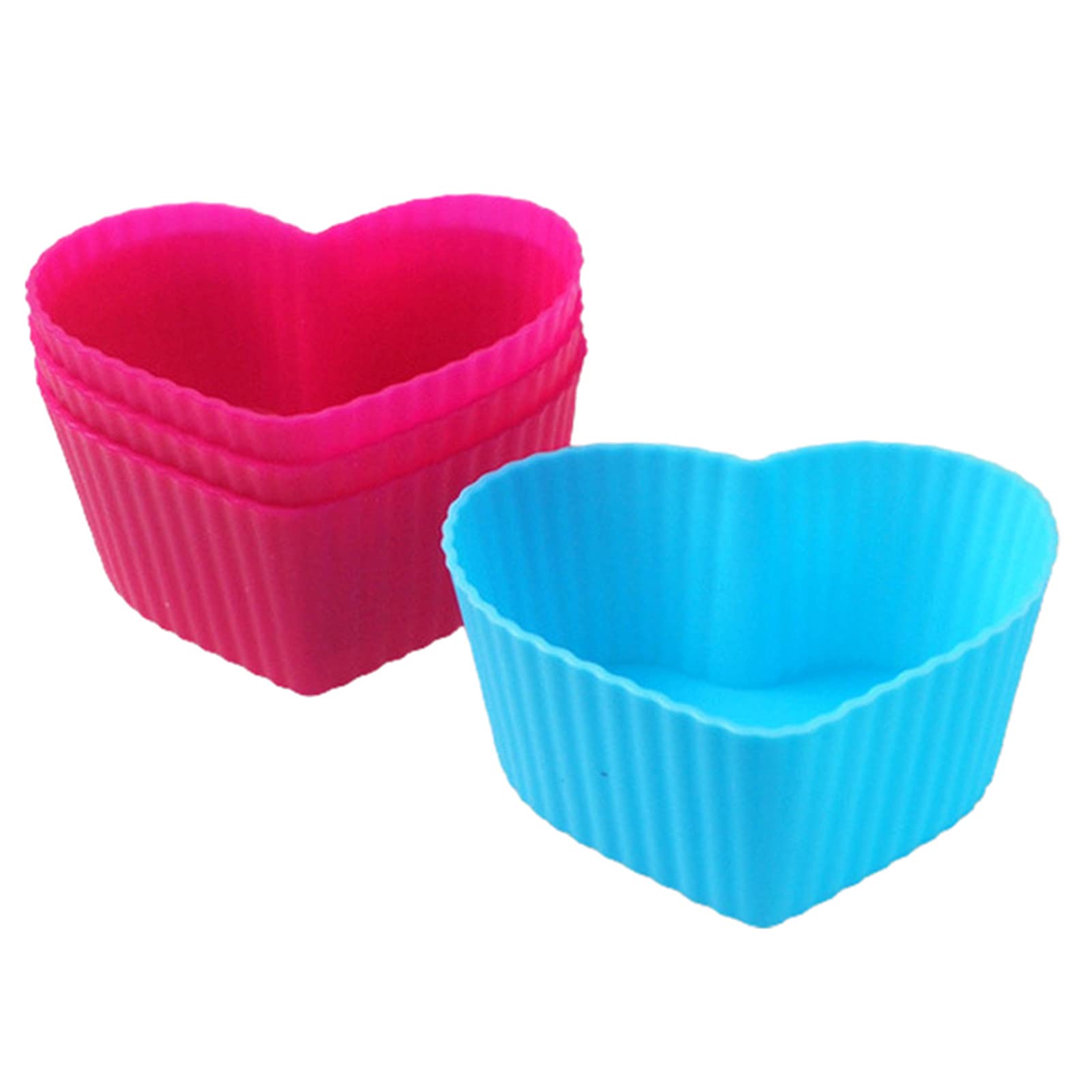8Pcs Reusable Silicone Cupcake Molds - Eco-Friendly, Food Grade, High Toughness Baking Molds for Muffins, Cupcakes & Desserts | Perfect for Home Baking, Party Treats & DIY Dessert Making