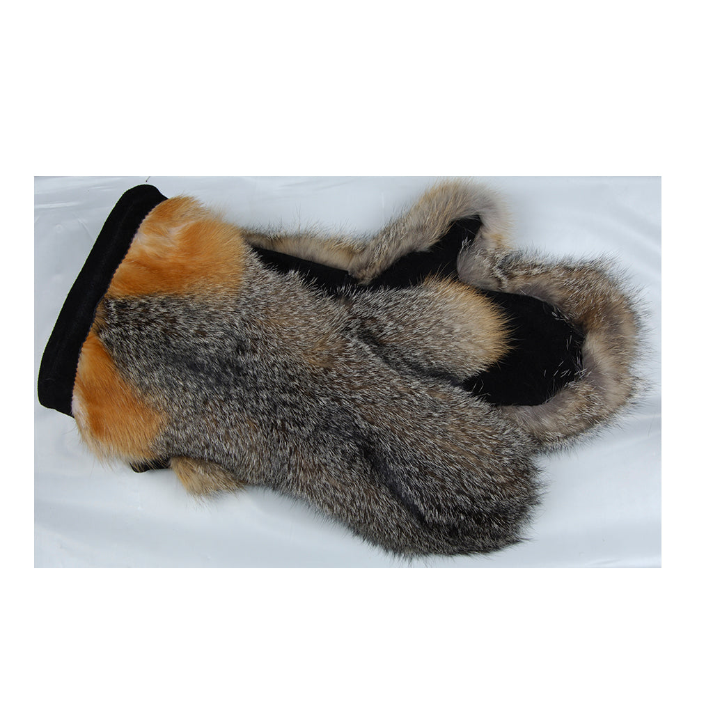 Premium Grey Fox Gauntlets - Durable Leather Gloves for Archery, Hunting & Outdoor Adventures - Perfect for LARP, Cosplay & Medieval Reenactments