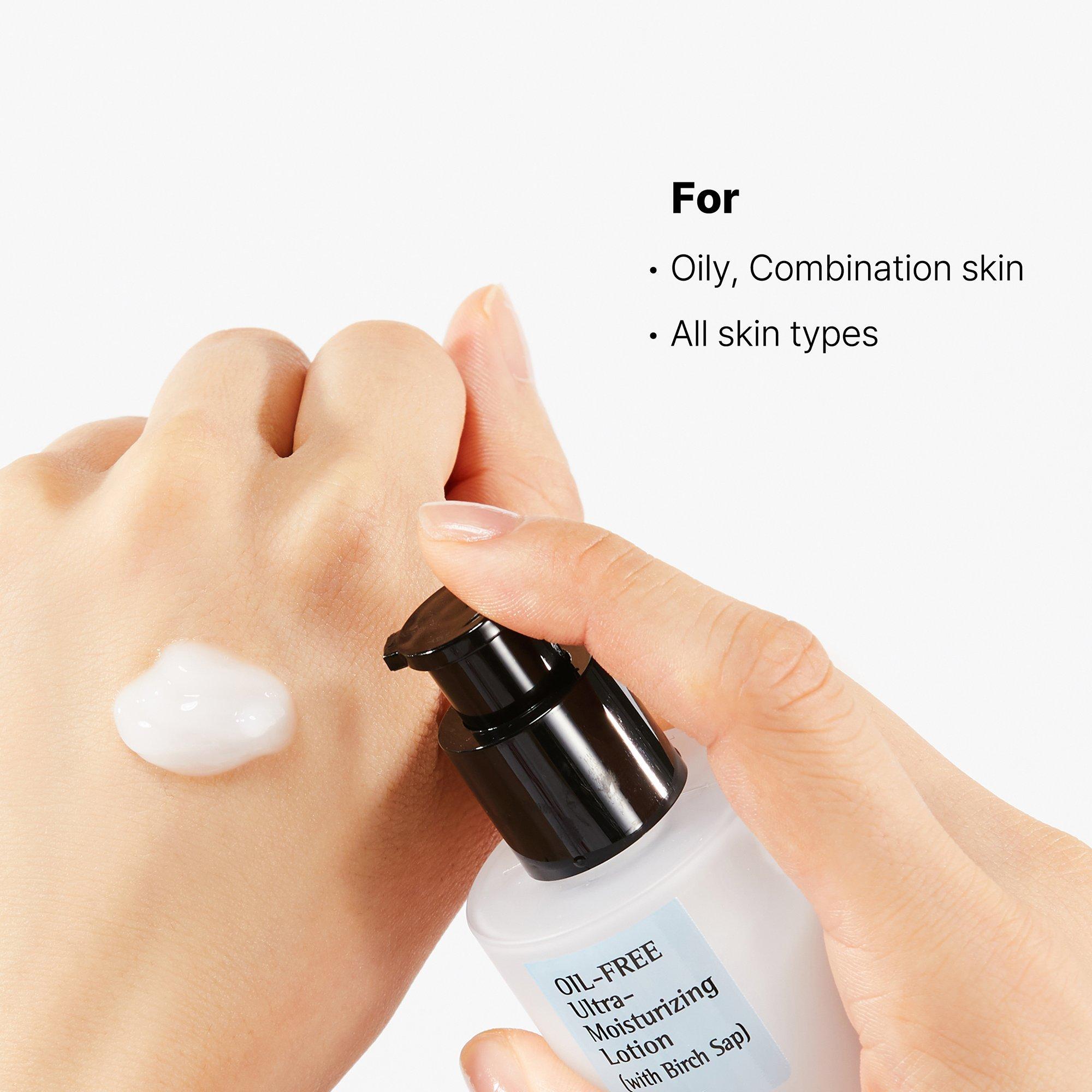 COSRX Oil-Free Ultra Moisturizing Face Lotion with Birch Sap for Dry & Sensitive Skin | Hydrating Moisturizer for Day & Night Use | Lightweight & Non-Greasy Formula