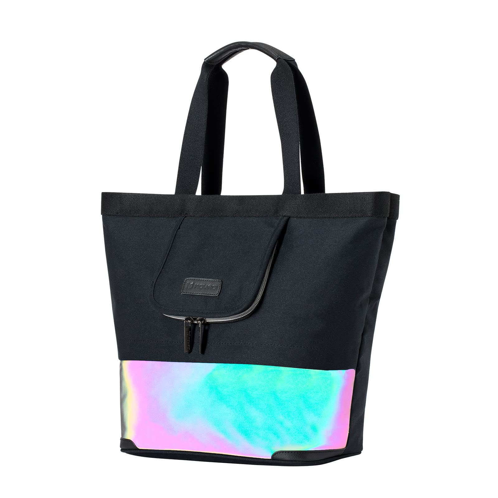 MOYAQI Neutral Canvas Luminous Tote Bag - Unisex Fashion Shoulder Handbag with Laptop Sleeve for Women & Men - Casual Work, Travel, Gym & Everyday Use