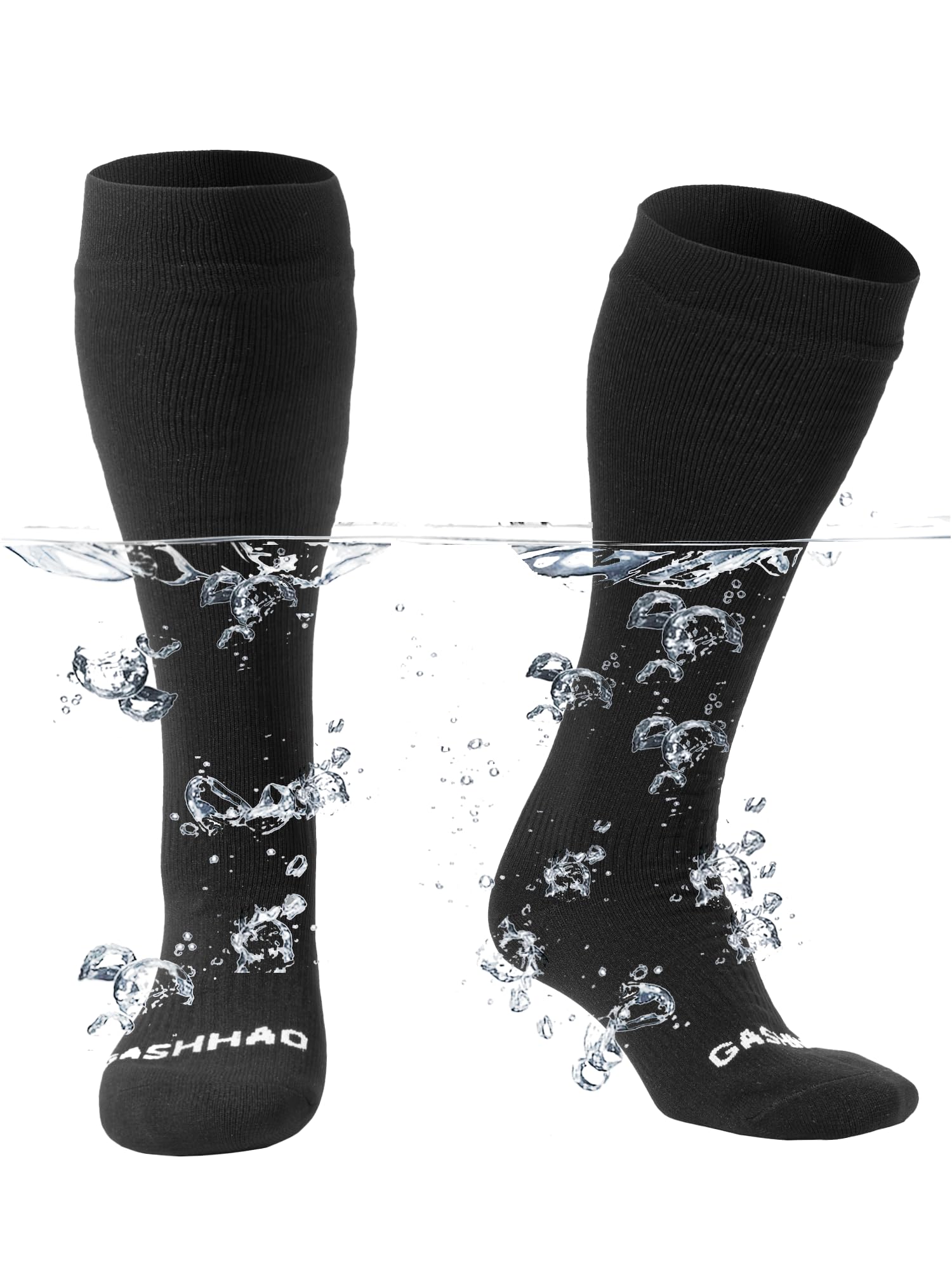 Gash Hao Waterproof Socks for Hiking, Fishing, Skiing & Outdoor Sports - All-Weather Protection for Men & Women - Perfect for Camping, Kayaking & Wading Adventures
