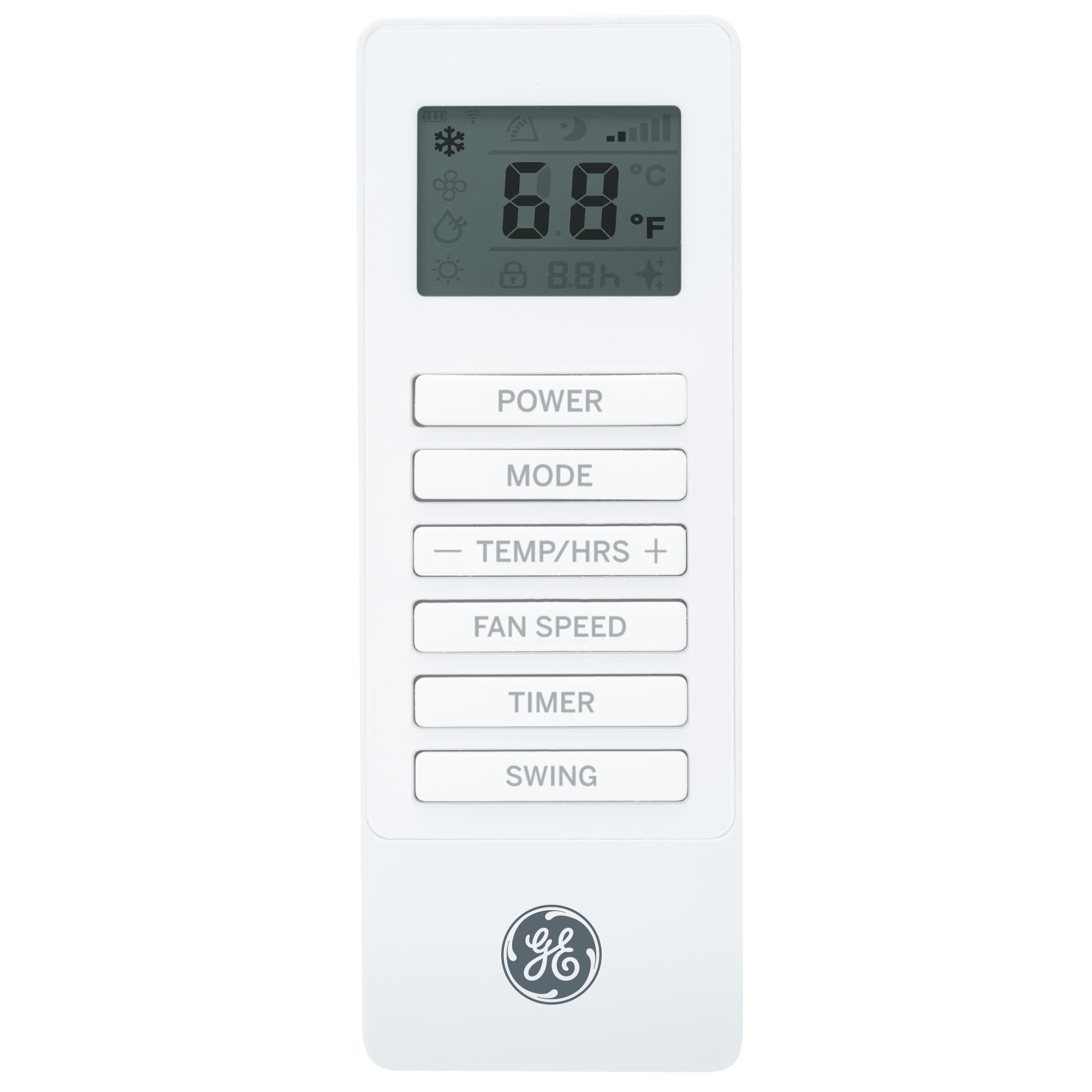 GE 8,000 BTU 115V 3-in-1 Portable Air Conditioner with WiFi - Cools Medium Rooms Up to 350 Sq.Ft - White (APWD08JAWW) - Perfect for Bedrooms, Offices & Small Apartments