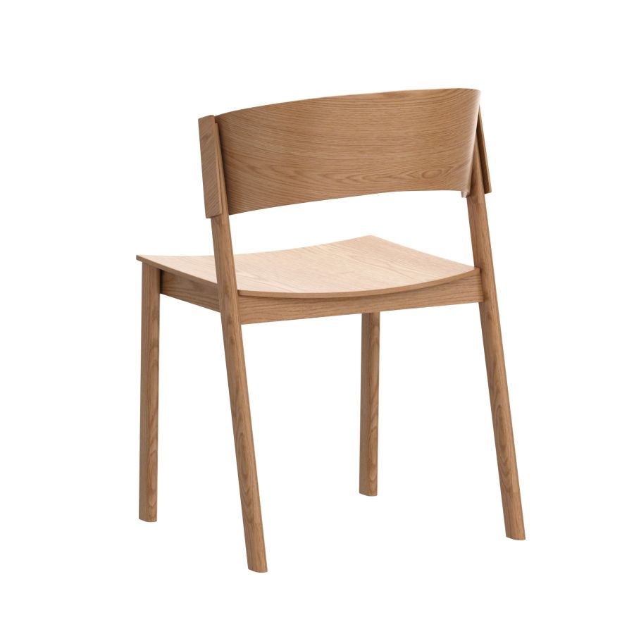 Elias Contract Grade Wooden Chairs, Set of 2 in Natural Finish - Perfect for Dining Room, Kitchen, or Office Use