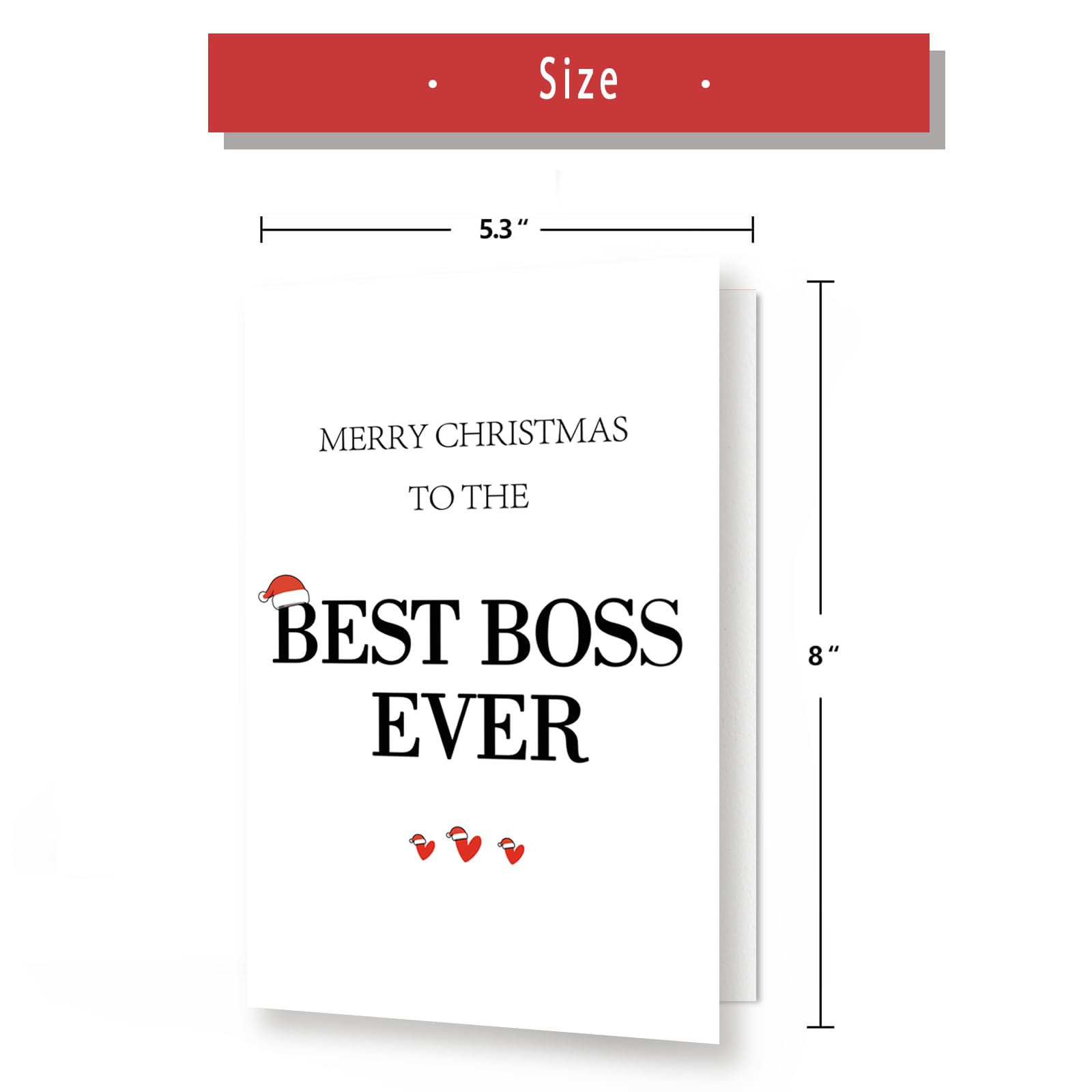 Funny Christmas Cards for Boss & Mentor - Humorous Holiday Greeting Cards for Employees to Gift Their Manager - Best Christmas Card Gifts for Women & Men Bosses - Perfect for Office Celebrations & Holiday Wishes
