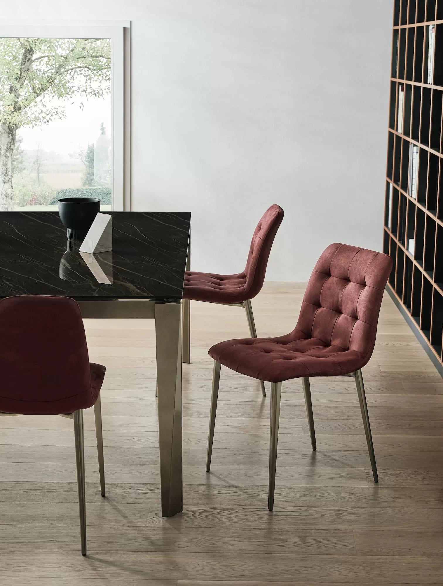 Extendable Marble & Ceramic Dining Table for Chef - Perfect for Kitchen, Dining Room & Small Spaces