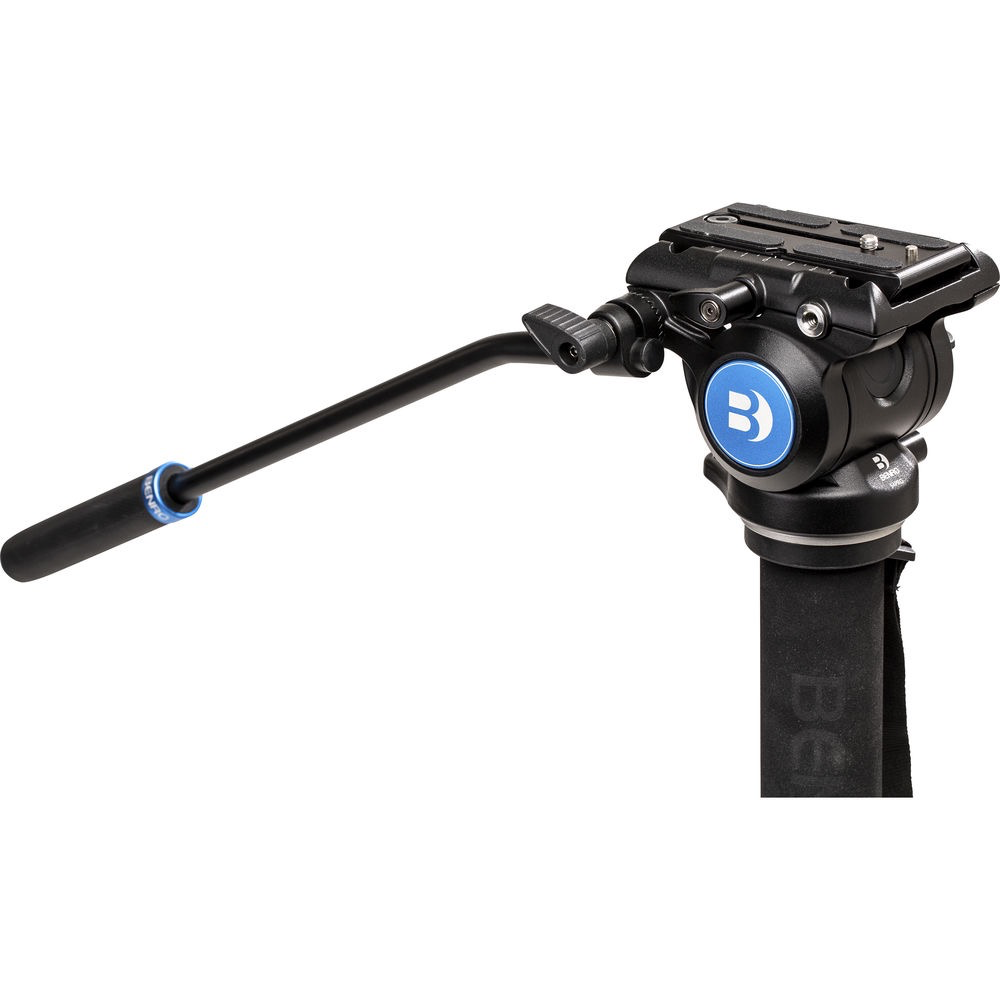 Benro A48T Professional Aluminum Monopod with Flip Locks, 3-Leg Base & S4PRO Video Head - Perfect for Photography, Videography & Travel