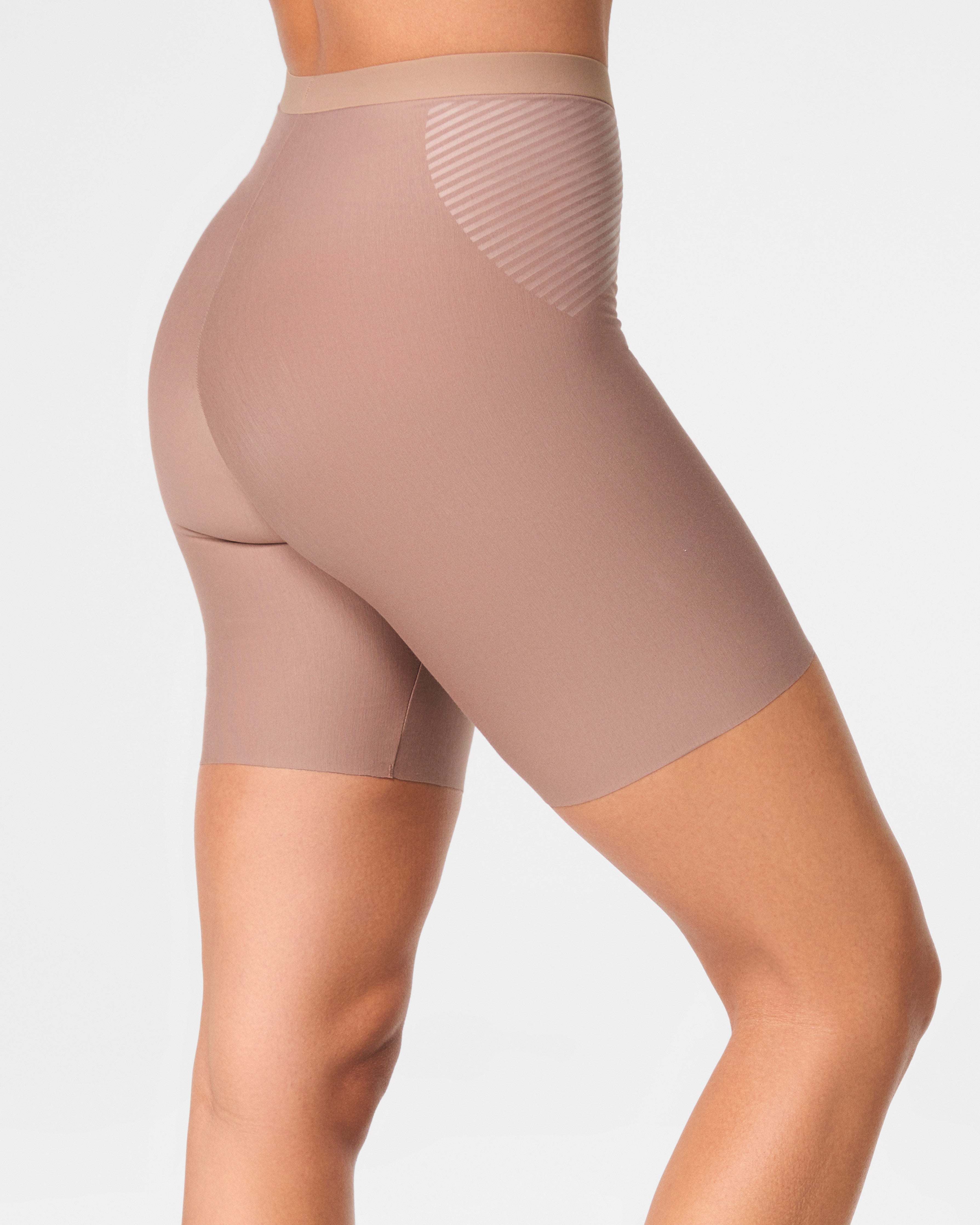 SPANX Shapewear Invisible Supima Cotton Mid Thigh Shorts for Women - Slimming Underwear for Everyday Comfort & Confidence | Perfect for Work, Dresses & Special Occasions
