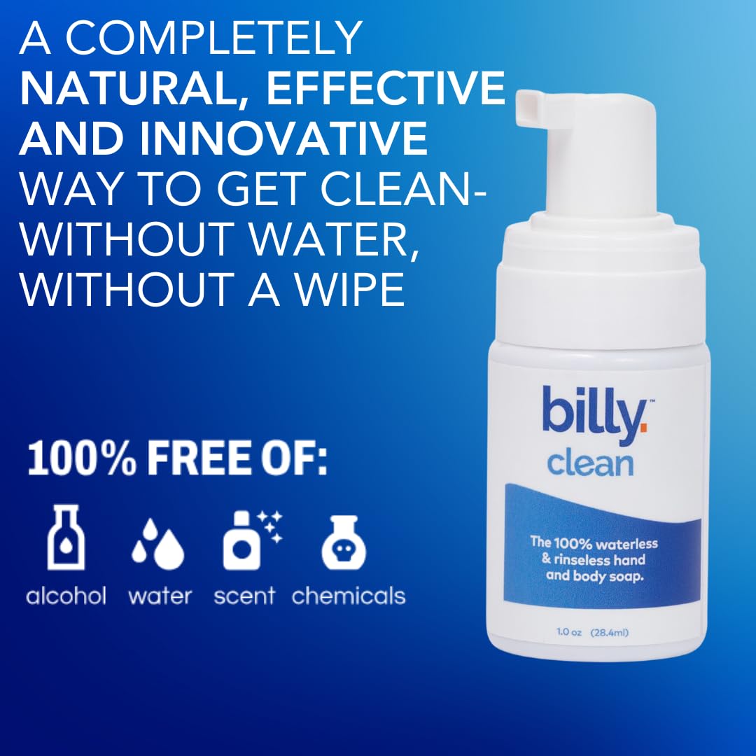100% Natural No Rinse No Wipe Alcohol-Free Hand and Body Soap for Travel, Elderly Care & Kids | Gentle Cleansing for Sensitive Skin | Perfect for Camping, Hospitals & On-the-Go Hygiene