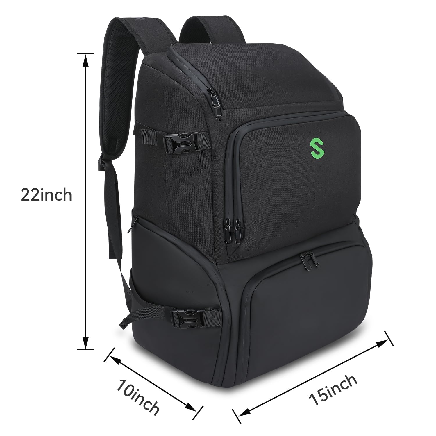 SAVIOUR DJ Accessories Transport Pack - Large Durable Gig Backpack for DJ Equipment, Mic Stands, Cables & Music Gear - Perfect for Solo Musicians & Mobile DJs On-The-Go