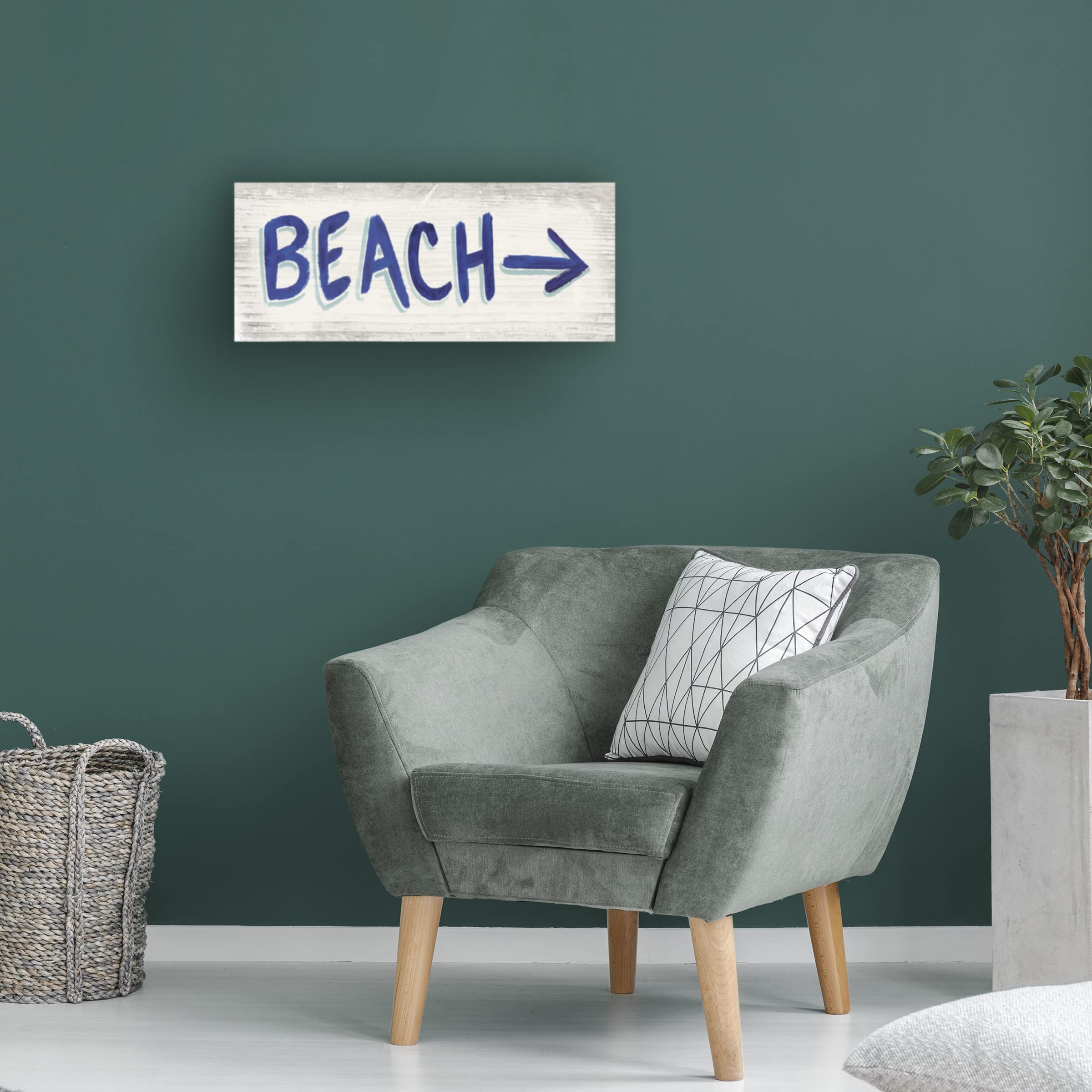 Trademark Fine Art 'Beach Time VII' Canvas Wall Art by James Wiens - Perfect for Living Room, Bedroom & Coastal Home Decor