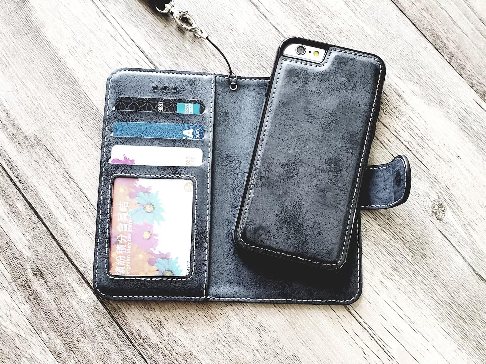 Heart Angel Wing Leather Phone Wallet Case - Compatible with iPhone X/XS/XR/11/12/13/14 Pro Max & Galaxy S23/S22/S21/S20 Ultra/Note 20/10 Plus (Model MN1282) - Detachable Design for Stylish Protection | Perfect for Everyday Use & Travel