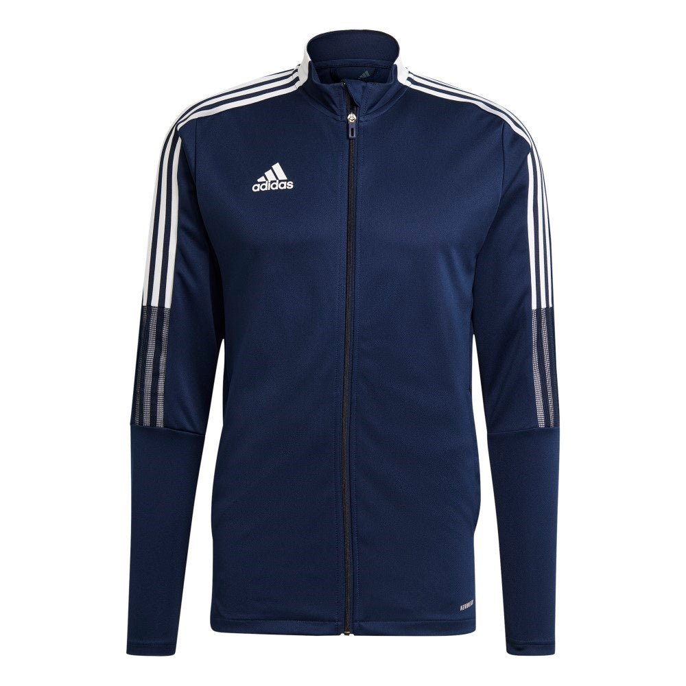Adidas Tiro 21 Men's Training Jacket - Navy/White - Lightweight Performance Track Jacket for Running, Gym & Outdoor Sports