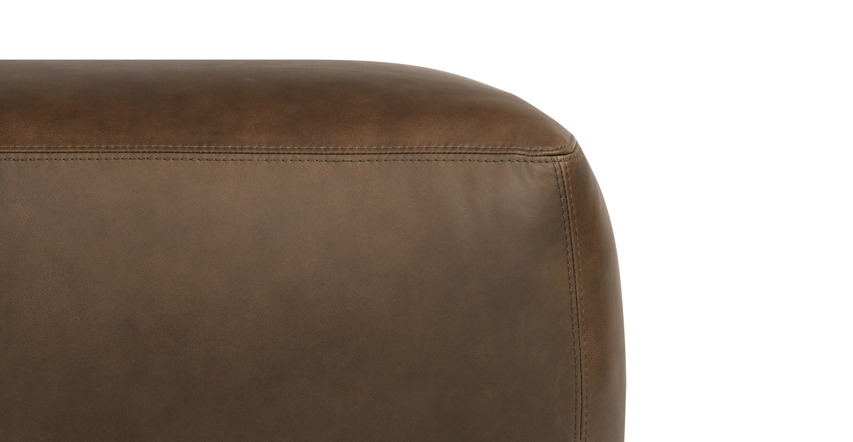 Premium Denver Leather Ottoman - Soft & Durable Footrest, Storage Bench - Perfect for Living Room, Bedroom, Home Decor & Relaxation