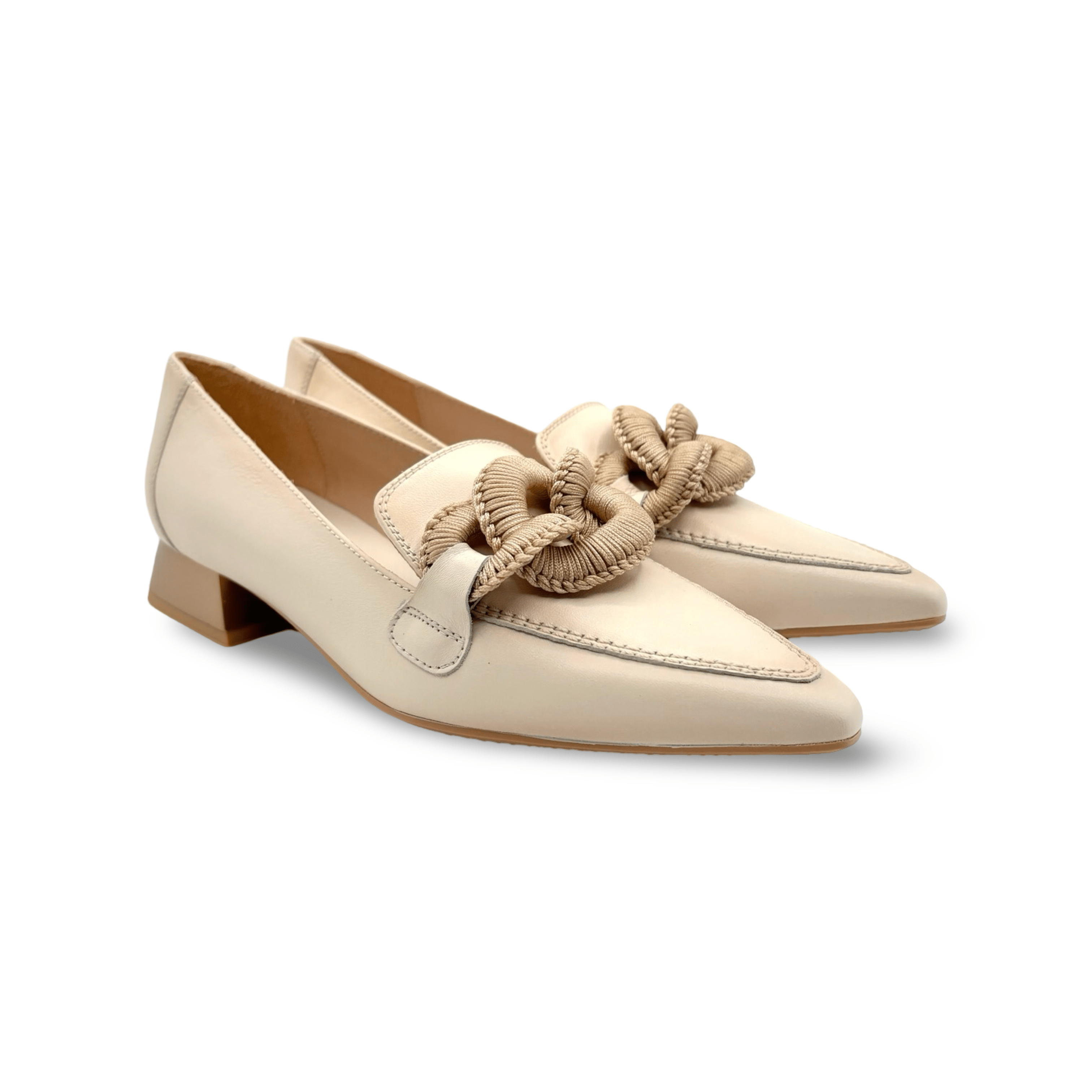 Off-White Flat Shoes for Women - Minimalist Slip-On Loafers | Comfortable Casual & Office Wear