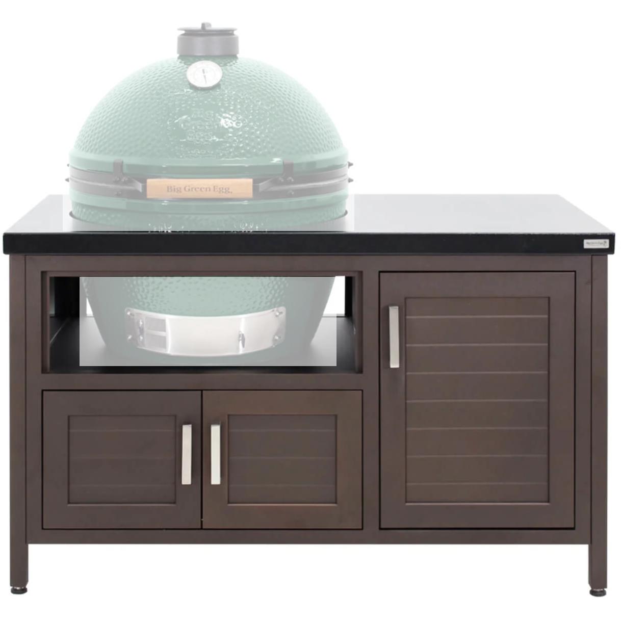 Big Green Egg 53-inch Modern Farmhouse Style Table for XL Egg 127716 - Outdoor BBQ Grill Stand for Patio, Backyard & Garden Cooking