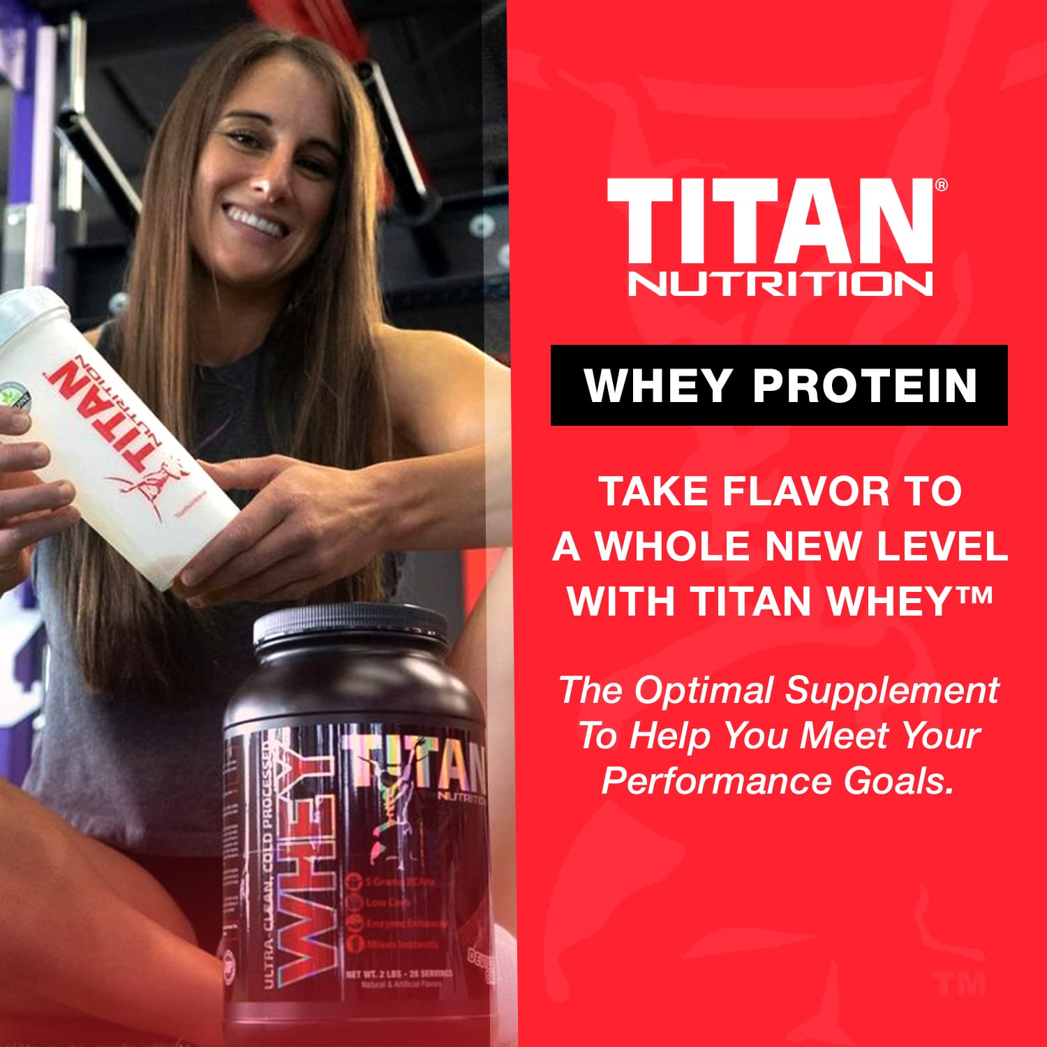 Titan Whey Protein Powder - Premium Fast-Absorbing Whey with 23g Protein, BCAAs & Digestive Enzymes - Supports Lean Muscle & Digestion - 2lb Toffee Macchiato Flavor - Ideal for Post-Workout Recovery & Muscle Growth
