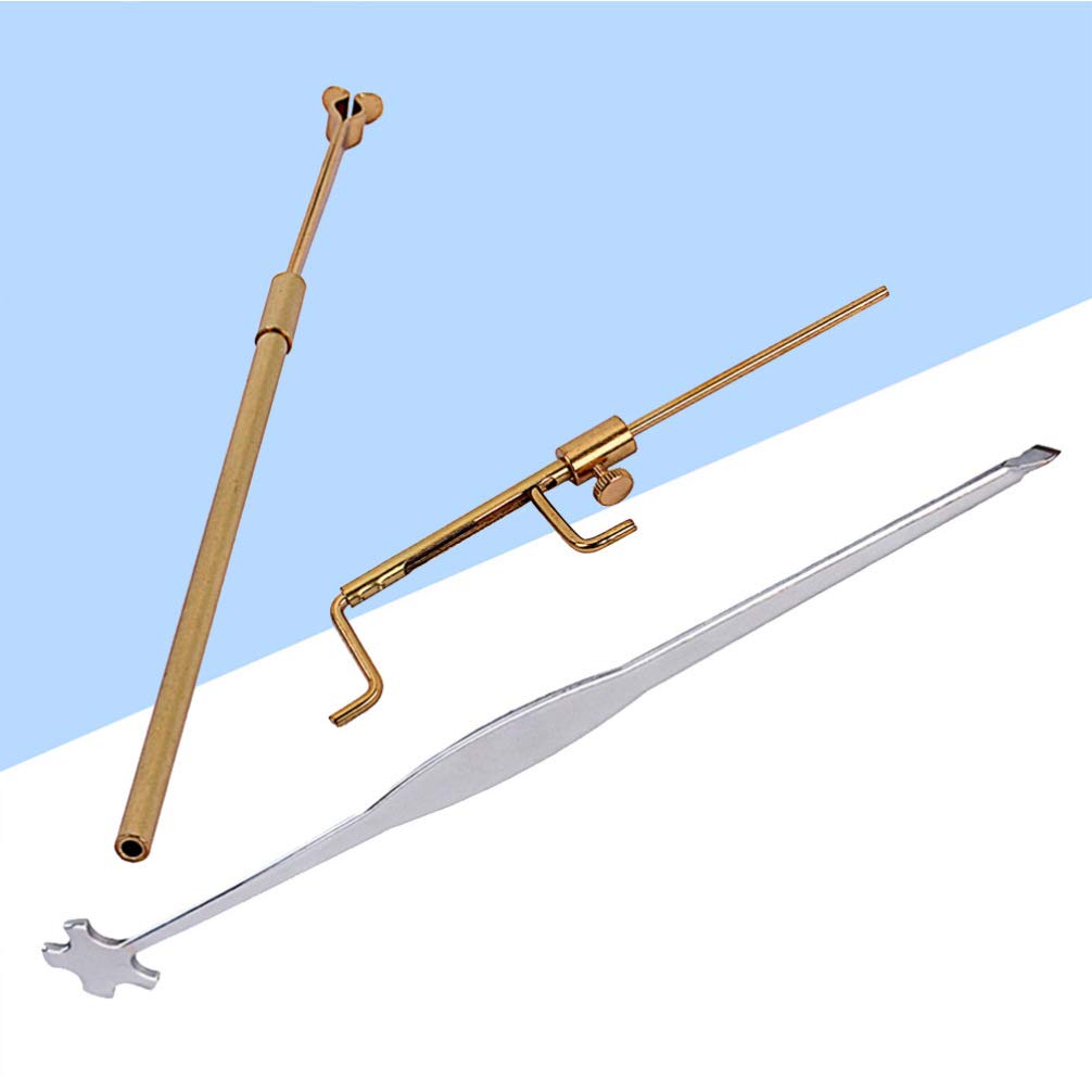 Premium Violin Repair Tool Kit - Portable Metal Sound Brass Luthier Tools for Violin & Viola - Professional Measuring Calipers, Hotfix Instruments & Accessories - Perfect for Instrument Maintenance, Setup & DIY Repairs at Home or Studio