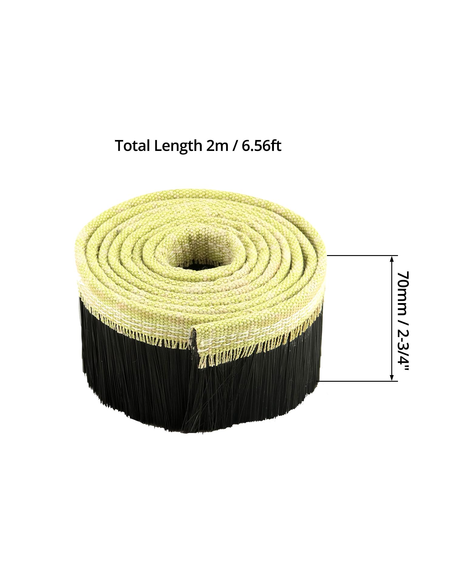 QWORK 70mm CNC Vacuum Brush for Engraving Machines - Dust Cover for Router Spindle Motor - Workshop Use