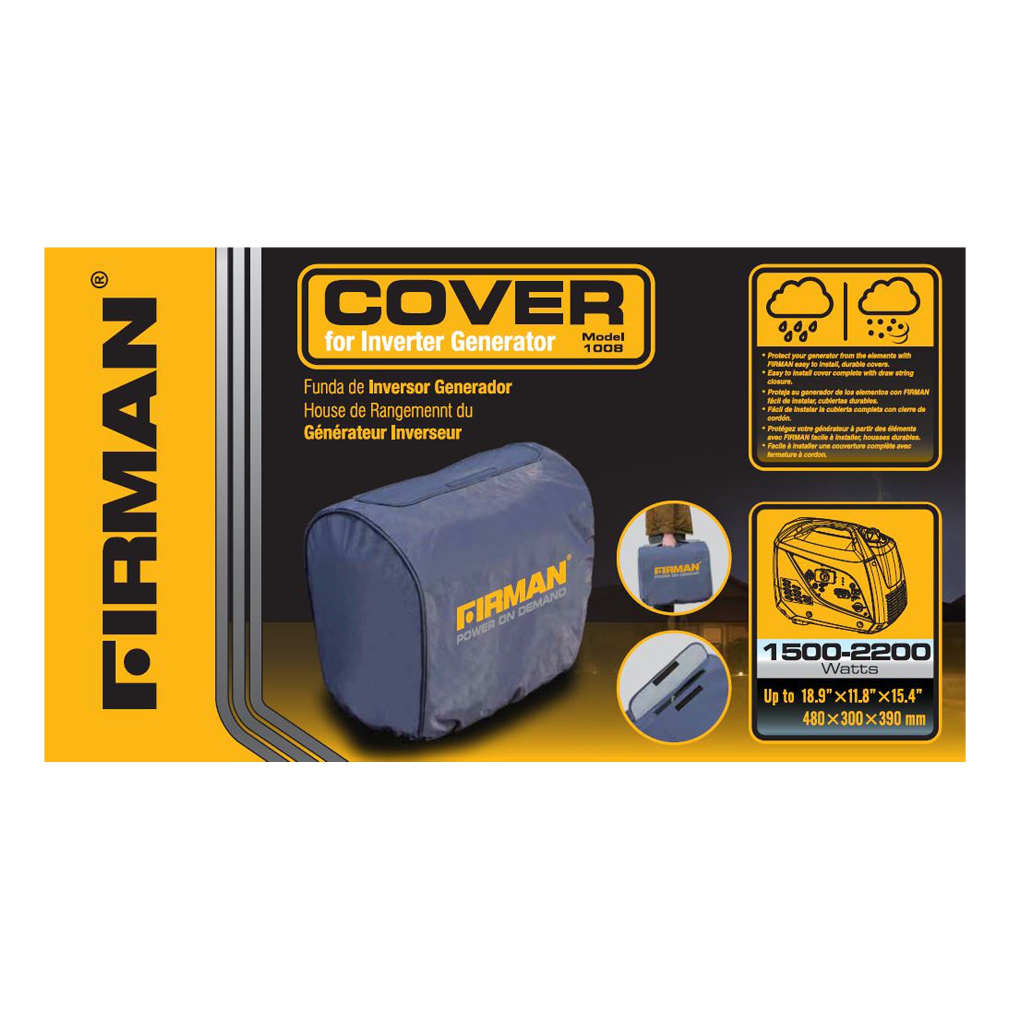 Compact Inverter Generator Cover for Portable Power Stations - Perfect for Camping, RV Trips, and Emergency Backup Power
