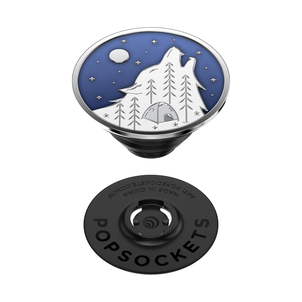 PopSockets Expanding Phone Grip with Kickstand - Adhesive Phone Holder for iPhone & Samsung - Durable Enamel Howl Design - Perfect for Hands-Free Viewing, Gaming & Selfies