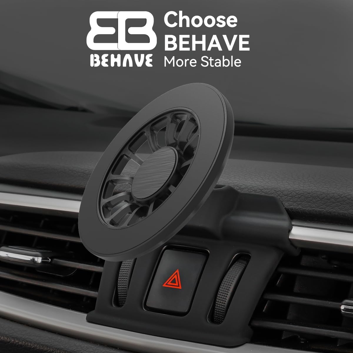 BEHAVE Magnetic Phone Holder for Nissan Rogue 2014-2020 - Universal Car Vent Mount Compatible with MagSafe, iPhone & All Smartphones - Perfect for Hands-Free Navigation & Safe Driving