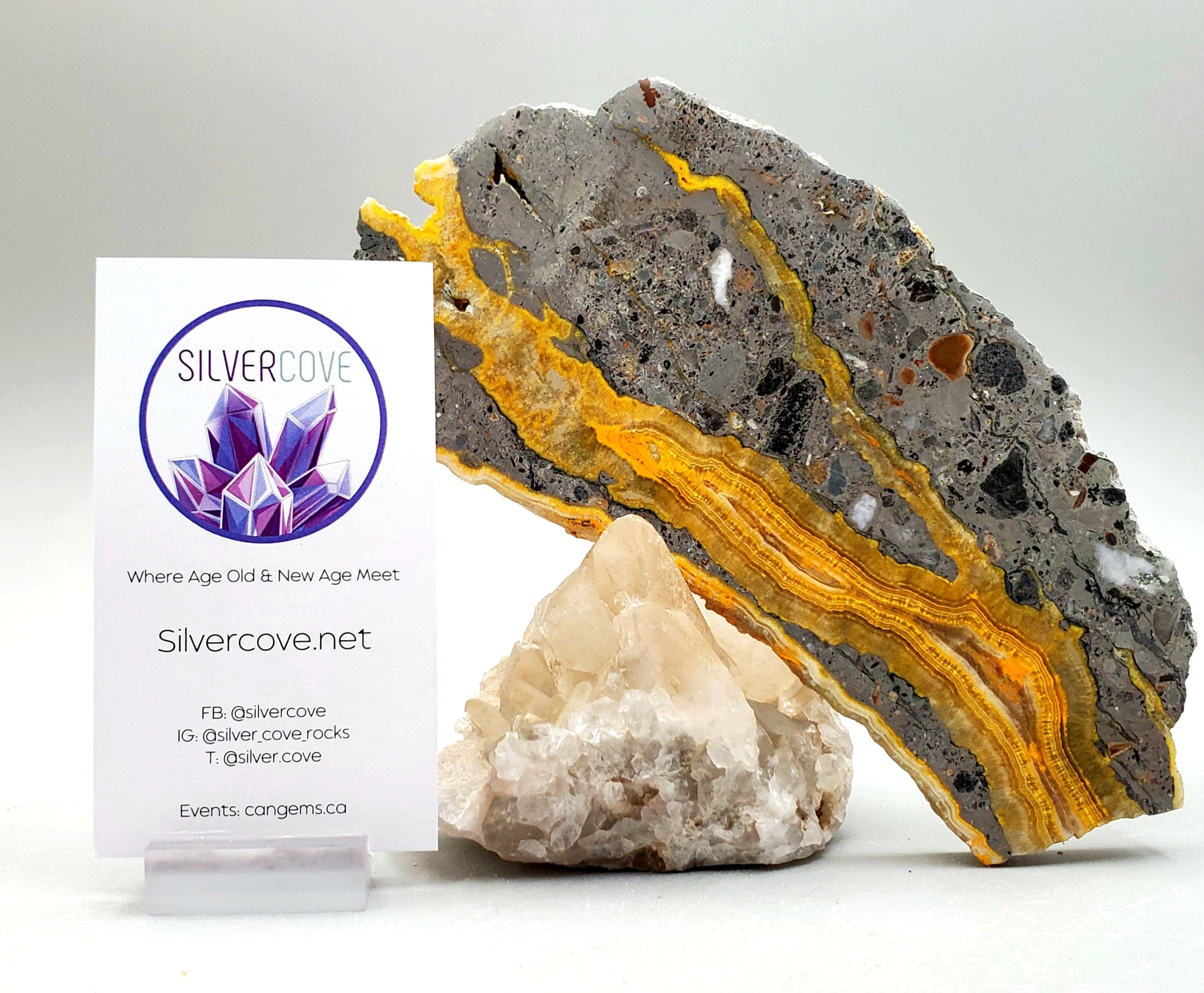 Natural Bumblebee Jasper Slab - Unique Healing Stone for Home Decor, Meditation & Jewelry Making | Perfect for Crystal Collectors & Spiritual Gifts