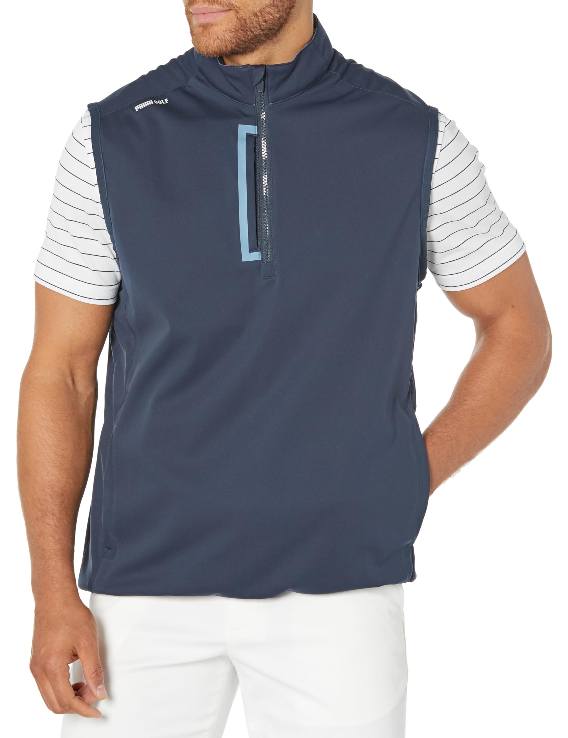 PUMA Men's Lightweight Windproof Running Vest - Breathable Athletic Jacket for Jogging, Hiking & Outdoor Sports