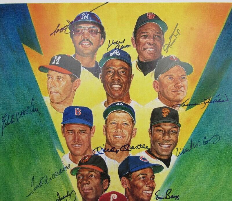 500 Home Run Club Autographed 16x20 Photo - Mickey Mantle, Hank Aaron, Willie Mays +8 Players - JSA Certified XX71302 - Perfect for Baseball Memorabilia Collections & Man Cave Decor