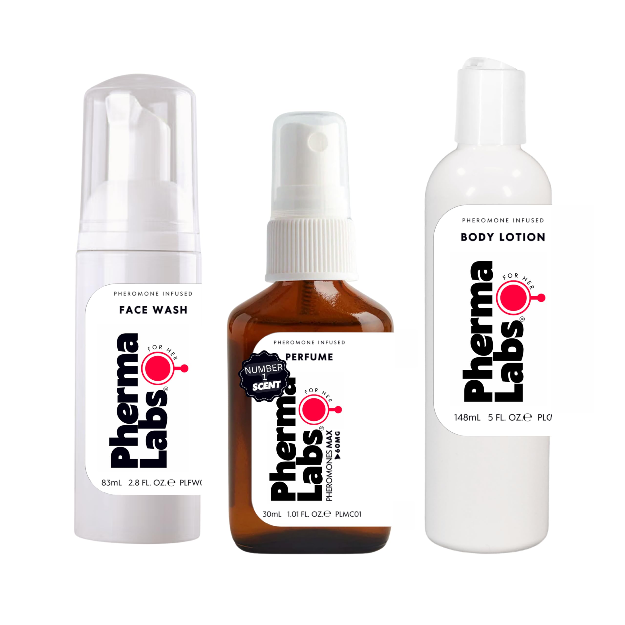 Pheromone Perfume Set for Women - Seductive Fragrance, Face Wash & Body Lotion Gift Bundle (3-Piece) | Attract Men & Boost Confidence | Perfect for Date Night, Romantic Occasions & Special Events